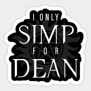 Dean Simp - Black Sticker